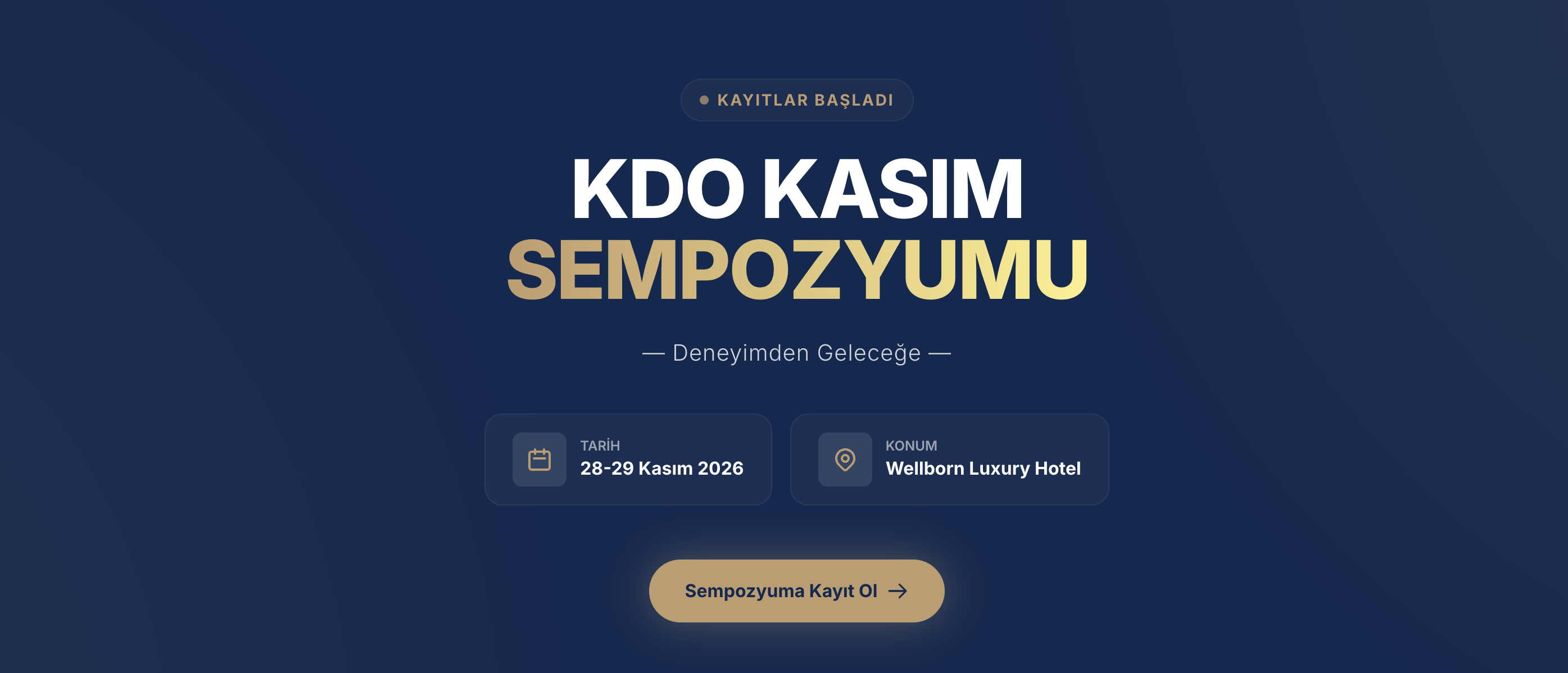 Kocaeli Dental Association November Symposium